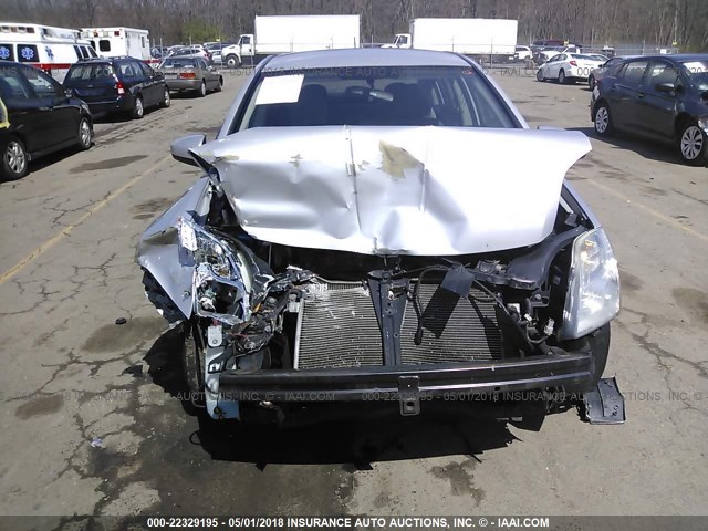 3N1AB6AP4AL671854 - 2010 NISSAN SENTRA 2.0/2.0S/SR/2.0SL SILVER photo 6