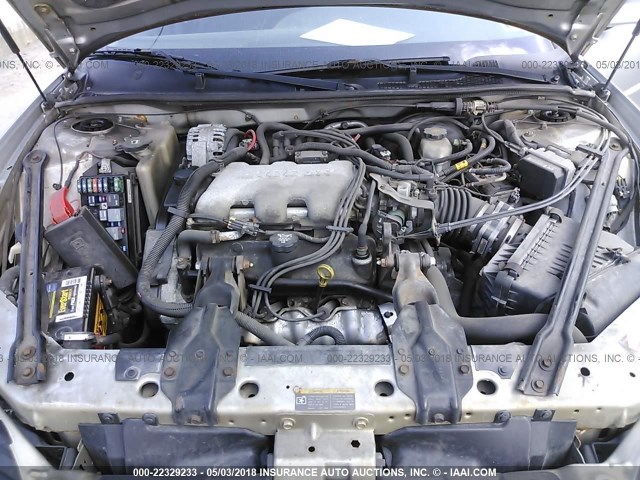 1G2WK52J12F205256 - 2002 PONTIAC GRAND PRIX SE SILVER photo 10