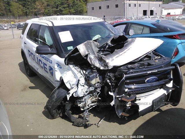 1FM5K8AR8EGA50179 - 2014 FORD EXPLORER POLICE INTERCEPTOR WHITE photo 1