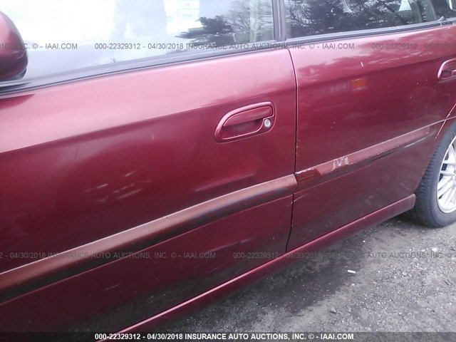 4S3BH635337307007 - 2003 SUBARU LEGACY L/L SPECIAL RED photo 6