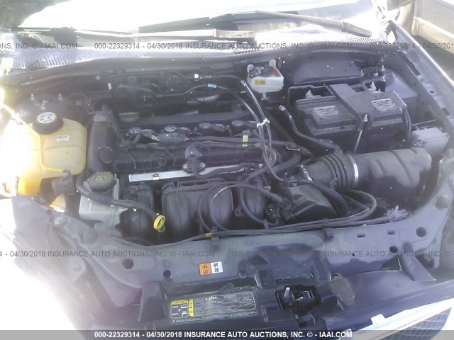 1FAFP34N27W251175 - 2007 FORD FOCUS ZX4/S/SE/SES GRAY photo 10
