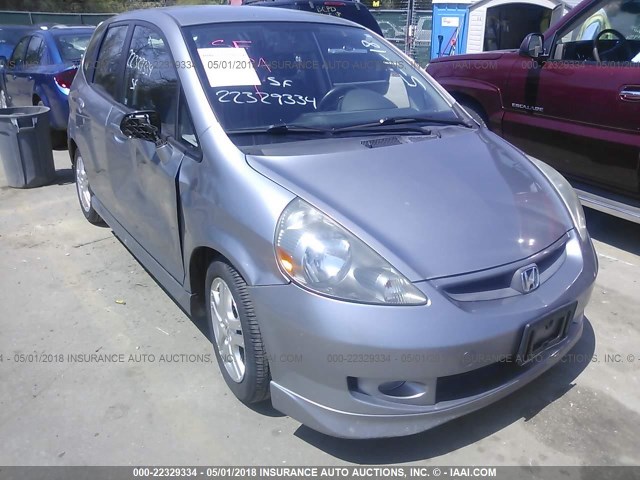 JHMGD38627S023712 - 2007 HONDA FIT S SILVER photo 6