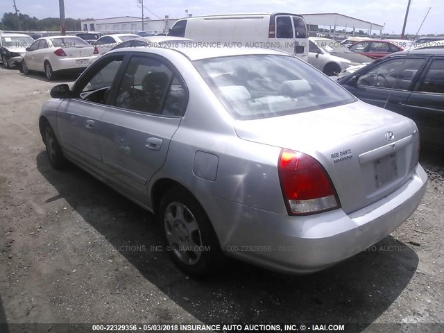 KMHDN45D61U215703 - 2001 HYUNDAI ELANTRA GLS/GT SILVER photo 3