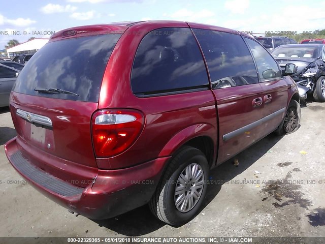 1A4GP45R46B681859 - 2006 CHRYSLER TOWN & COUNTRY  RED photo 4