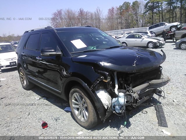 1FMHK8D83CGA15093 - 2012 FORD EXPLORER XLT BLACK photo 1