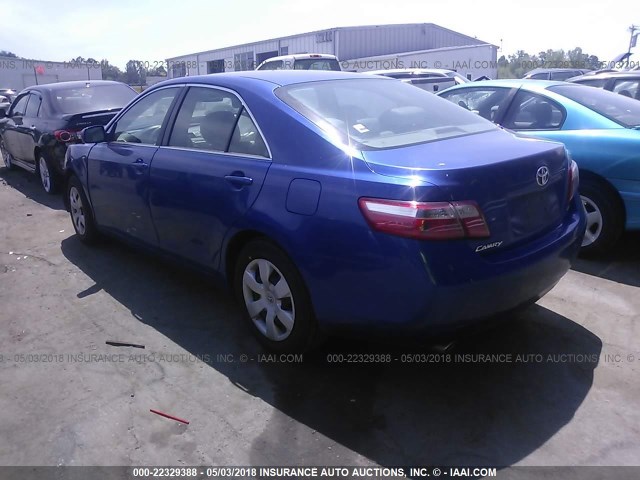 4T1BK46K87U510453 - 2007 TOYOTA CAMRY NEW GENERAT LE/XLE/SE BLUE photo 3