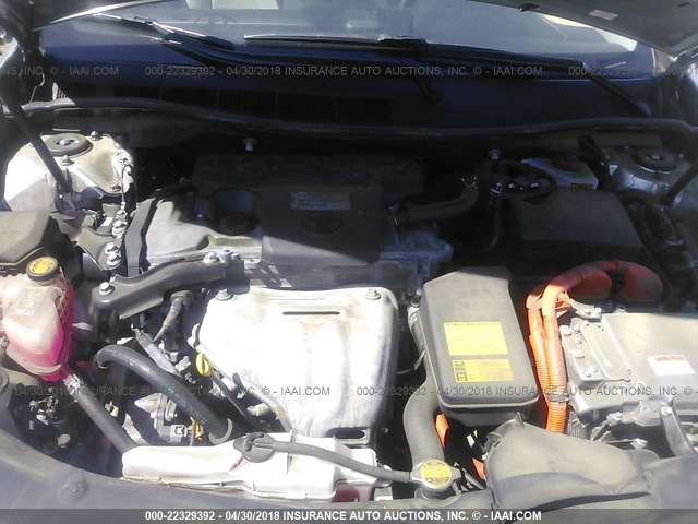 4T1BD1FK0CU011505 - 2012 TOYOTA CAMRY HYBRID/LE/XLE 银色 照片 10