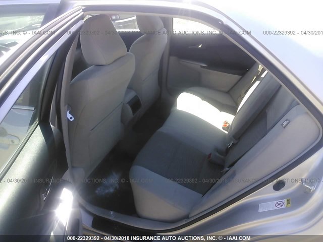 4T1BD1FK0CU011505 - 2012 TOYOTA CAMRY HYBRID/LE/XLE 银色 照片 8