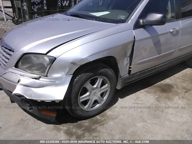 2A4GM68466R777594 - 2006 CHRYSLER PACIFICA TOURING SILVER photo 6