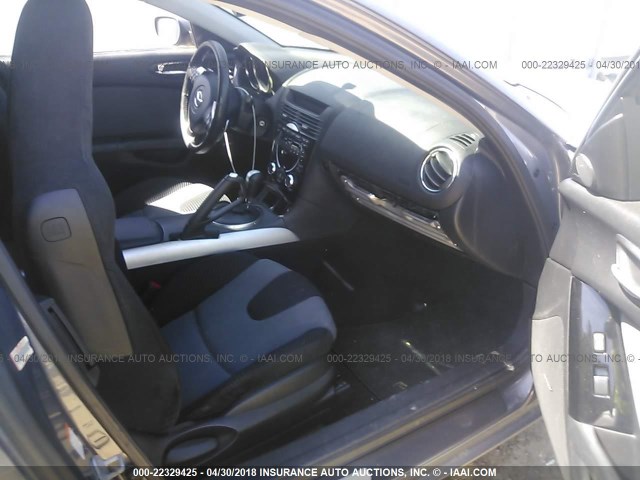 JM1FE173680214505 - 2008 MAZDA RX8 GRAY photo 5