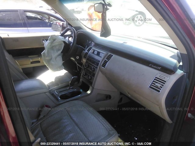 2FMDK53C89BA15495 - 2009 FORD FLEX LIMITED RED photo 5