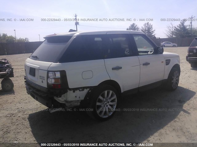 SALSH23496A968167 - 2006 LAND ROVER RANGE ROVER SPORT SUPERCHARGED WHITE photo 4