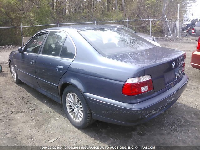 WBADT63482CH94905 - 2002 BMW 530 I AUTOMATIC BLUE photo 3