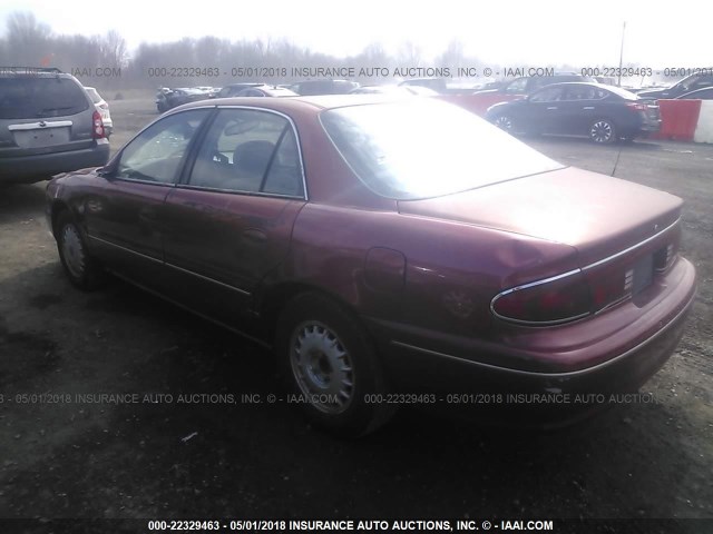 2G4WS52M0W1548283 - 1998 BUICK CENTURY CUSTOM RED photo 3