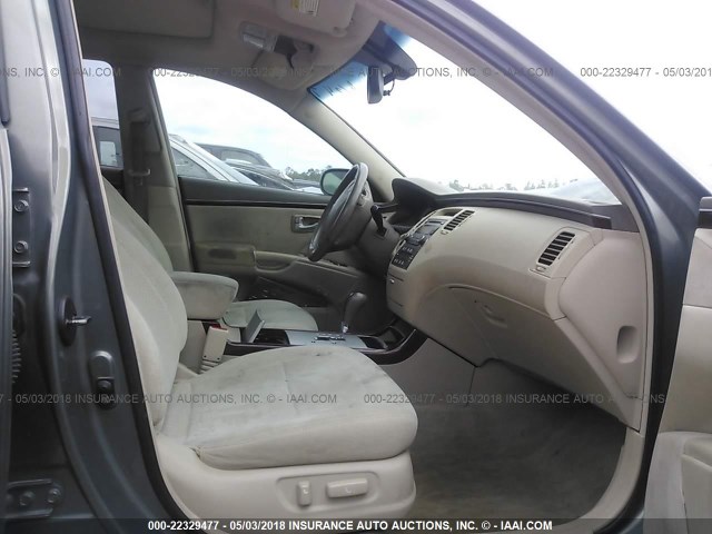 KMHFC46D97A211278 - 2007 HYUNDAI AZERA GLS GREEN photo 5