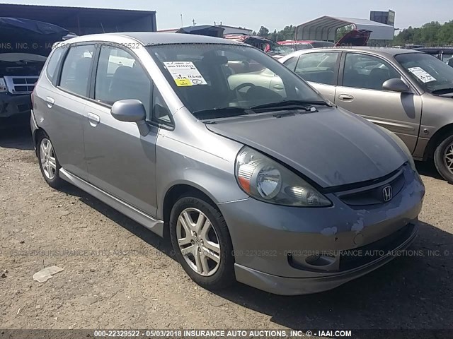 JHMGD38607S068051 - 2007 HONDA FIT S SILVER photo 1