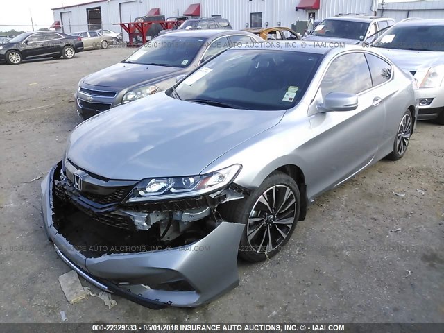 1HGCT1B85GA008730 - 2016 HONDA ACCORD EXL SILVER photo 2