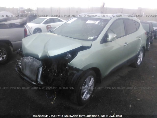 KM8JU3AC5CU392386 - 2012 HYUNDAI TUCSON GLS/LIMITED GREEN photo 2