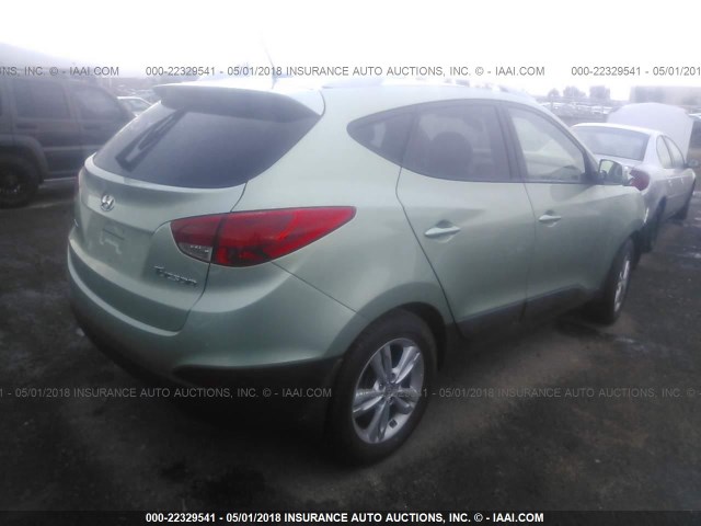 KM8JU3AC5CU392386 - 2012 HYUNDAI TUCSON GLS/LIMITED GREEN photo 4