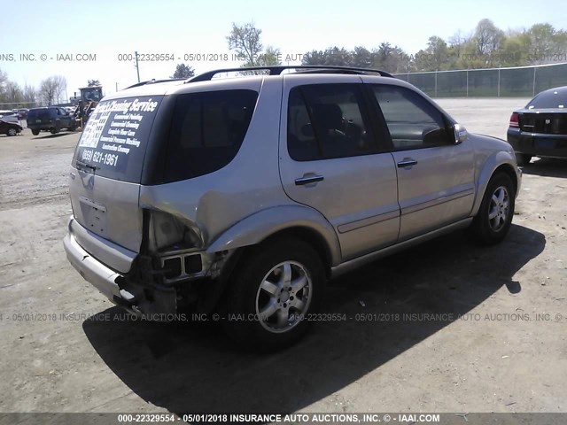 4JGAB75E43A425825 - 2003 MERCEDES-BENZ ML 500 BEIGE photo 4