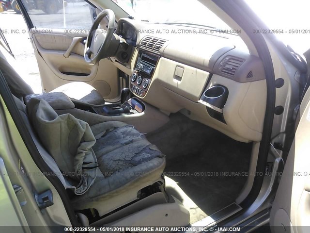 4JGAB75E43A425825 - 2003 MERCEDES-BENZ ML 500 BEIGE photo 5