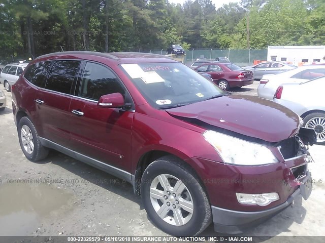 1GNLRGED0AS110499 - 2010 CHEVROLET TRAVERSE LT RED photo 1