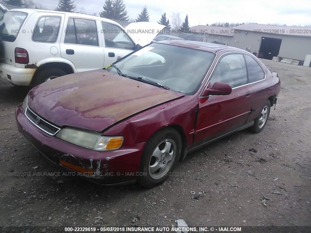 1HGCD7200VA005001 - 1997 HONDA ACCORD SE RED photo 2