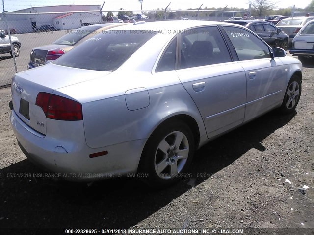 WAUAF78E66A217838 - 2006 AUDI A4 2/TURBO SILVER photo 4