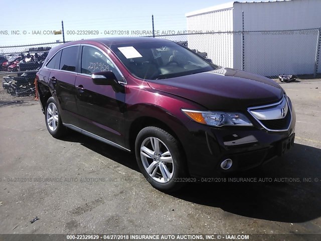 5J8TB3H58FL007599 - 2015 ACURA RDX TECHNOLOGY MAROON photo 1