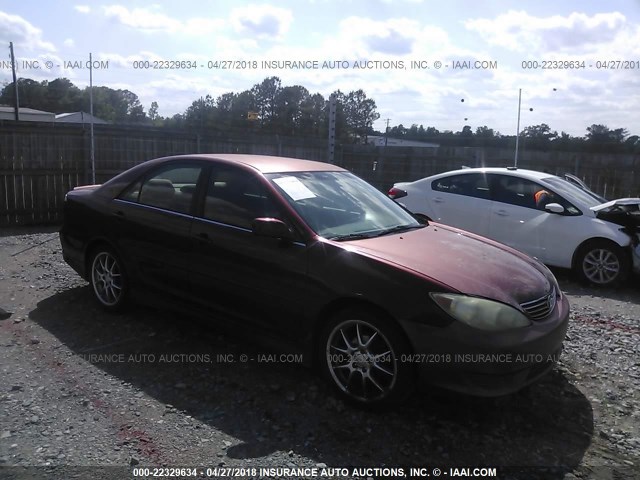 4T1BE32K15U423370 - 2005 TOYOTA CAMRY LE/XLE/SE 勃艮第红 照片 1