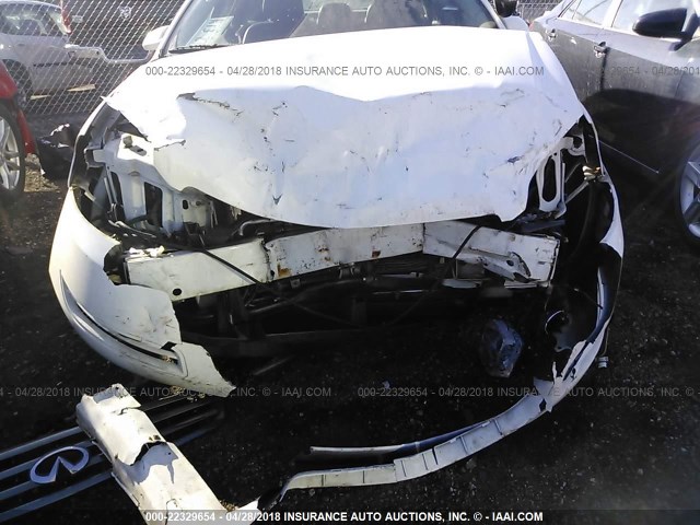 2G1WS55R479409846 - 2007 CHEVROLET IMPALA POLICE WHITE photo 6