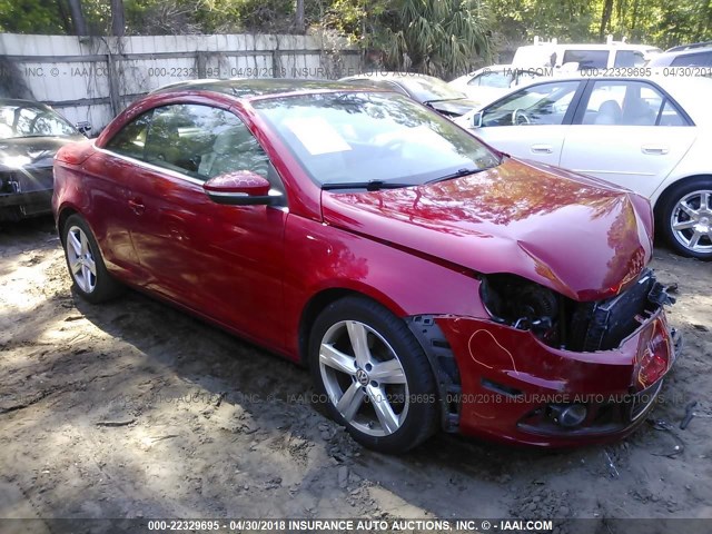 WVWFW7AH8CV003483 - 2012 VOLKSWAGEN EOS LUX/EXECUTIVE RED photo 1