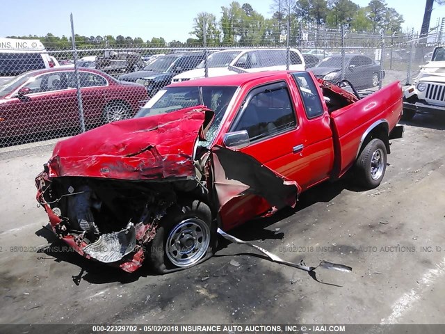 1N6SD16S6RC407065 - 1994 NISSAN TRUCK KING CAB XE RED photo 2
