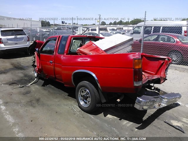 1N6SD16S6RC407065 - 1994 NISSAN TRUCK KING CAB XE RED photo 3