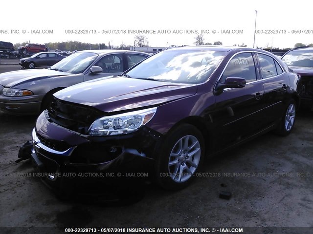 1G11C5SA5GF124747 - 2016 CHEVROLET MALIBU LIMITED LT MAROON photo 2