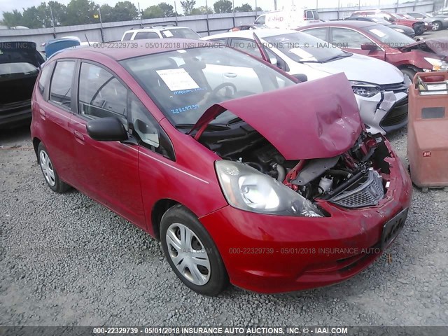 JHMGE87249S074253 - 2009 HONDA FIT RED photo 1