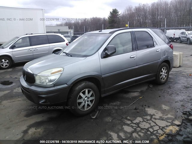 3G5DA03E44S510282 - 2004 BUICK RENDEZVOUS CX/CXL GRAY photo 2