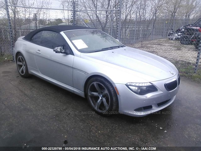 WBAEB5C52AC225277 - 2010 BMW 650 I SILVER photo 1