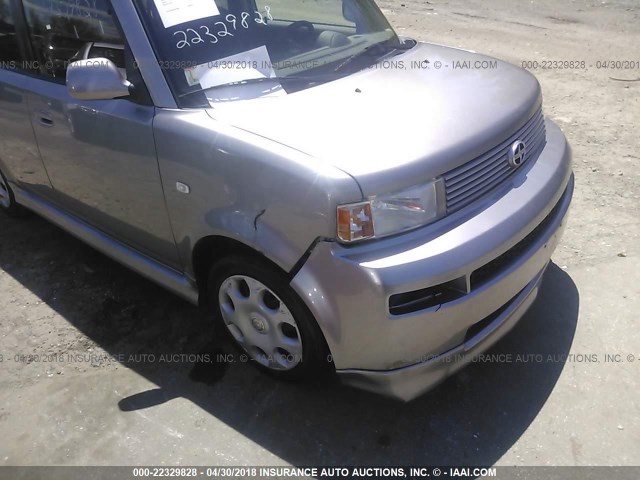 JTLKT334850215735 - 2005 TOYOTA SCION XB SILVER photo 6
