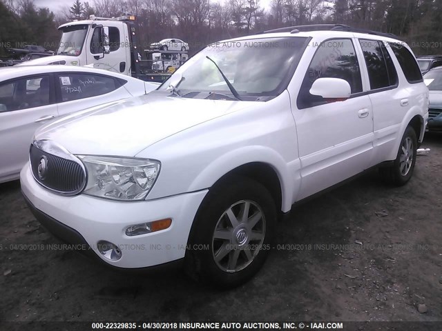 5GADT13S452100160 - 2005 BUICK RAINIER CXL WHITE photo 2