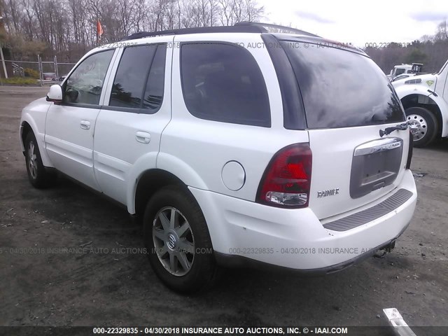 5GADT13S452100160 - 2005 BUICK RAINIER CXL WHITE photo 3