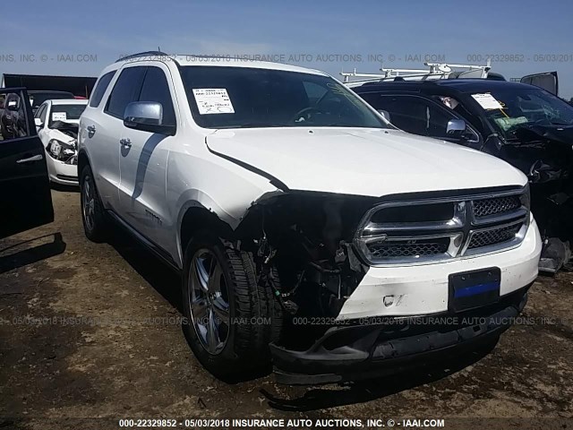 1C4RDJEG0DC665962 - 2013 DODGE DURANGO CITADEL WHITE photo 1