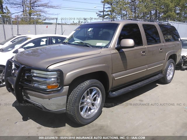 1GNFK16Z73J211766 - 2003 CHEVROLET SUBURBAN K1500 GOLD photo 2