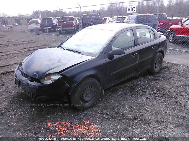 1G1AD5F5XA7217906 - 2010 CHEVROLET COBALT 1LT BLACK photo 2