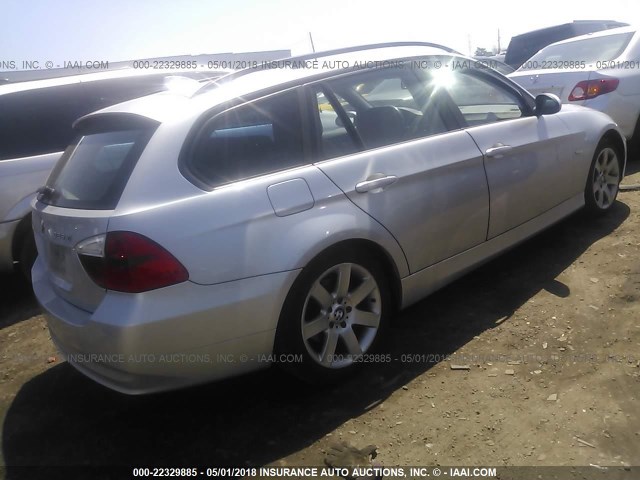WBAVT13566KW23367 - 2006 BMW 325 XIT SILVER photo 4