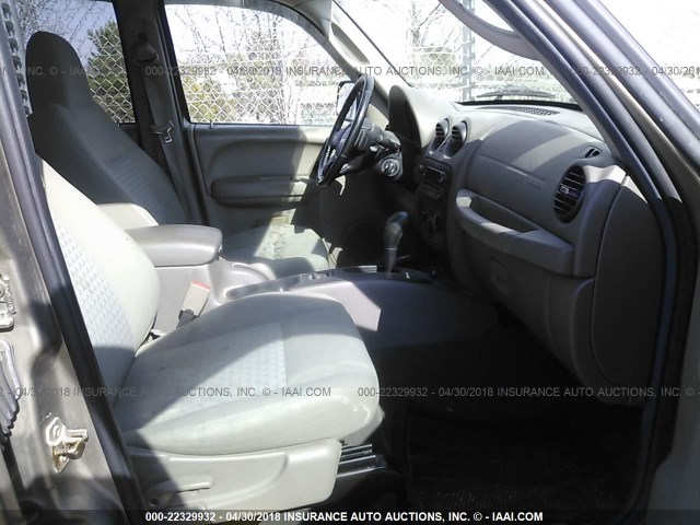 1J4GL48K05W615701 - 2005 JEEP LIBERTY SPORT Qəhvəyi foto 5