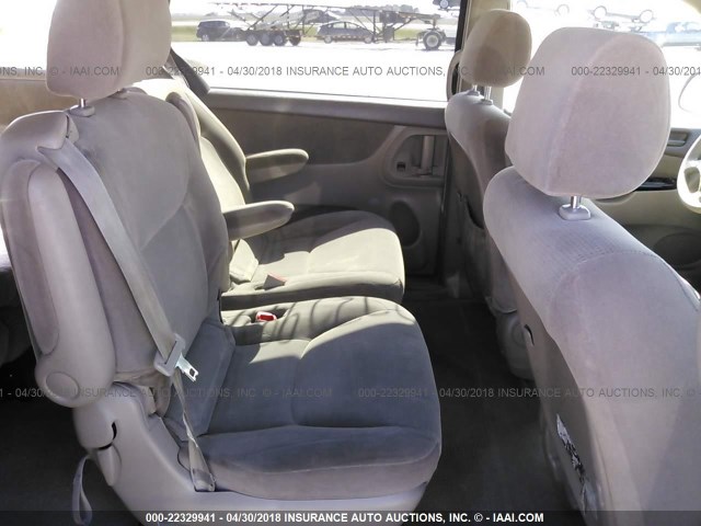 5TDZA23C84S168364 - 2004 TOYOTA SIENNA CE/LE SILVER photo 8