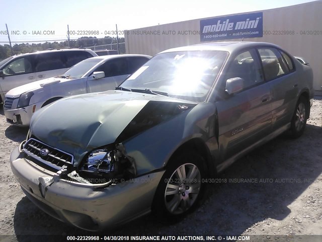 4S3BE896447203227 - 2004 SUBARU LEGACY OUTBACK 3.0 H6/3.0 H6 VDC GREEN photo 2