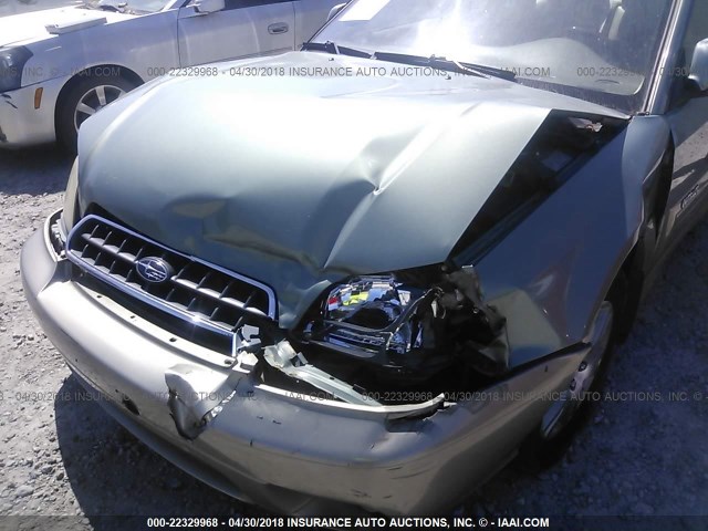 4S3BE896447203227 - 2004 SUBARU LEGACY OUTBACK 3.0 H6/3.0 H6 VDC GREEN photo 6
