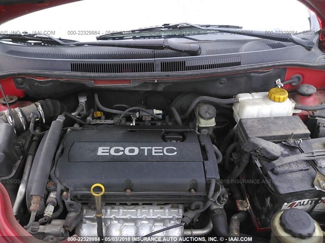 KL1TD66E79B381829 - 2009 CHEVROLET AVEO LS/LT 红色 照片 10